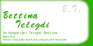 bettina telegdi business card